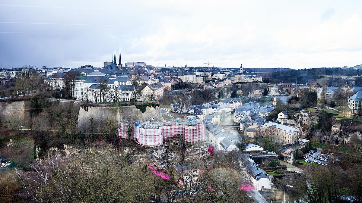 Downtown Luxembourg.
